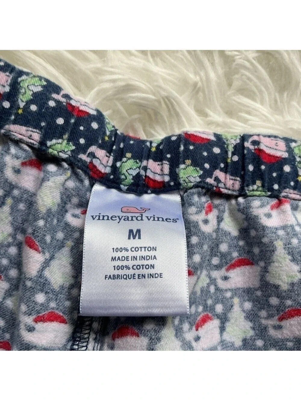 Vineyard Vines Women's Christmas Pajama Pants Snowflake Tree Print Size M